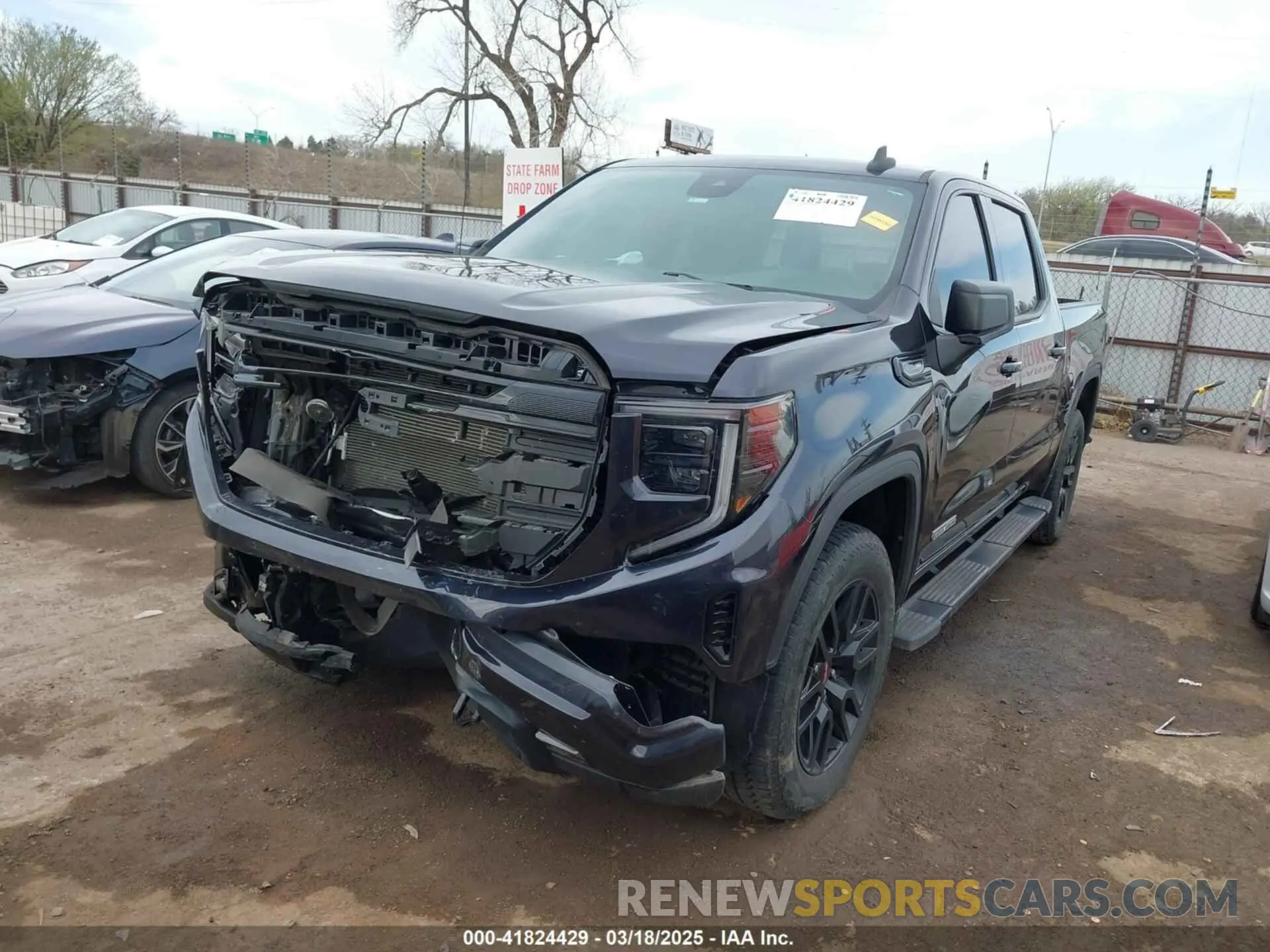 2 fotografías del automóvil dañado 3GTUUCED2NG567591 GMC SIERRA 1500 2022