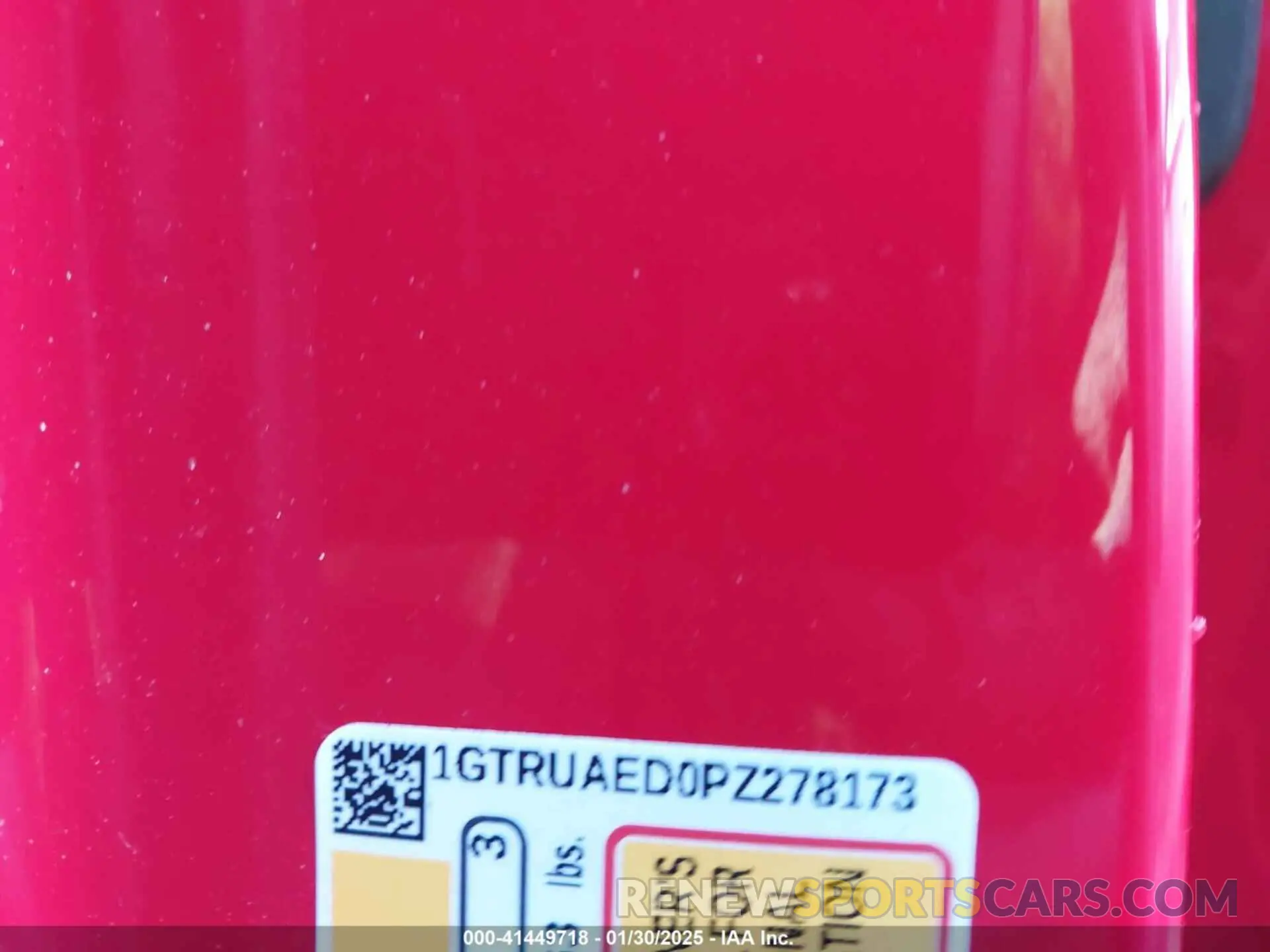 9 fotografías del automóvil dañado 1GTRUAED0PZ278173 GMC SIERRA 1500 2023