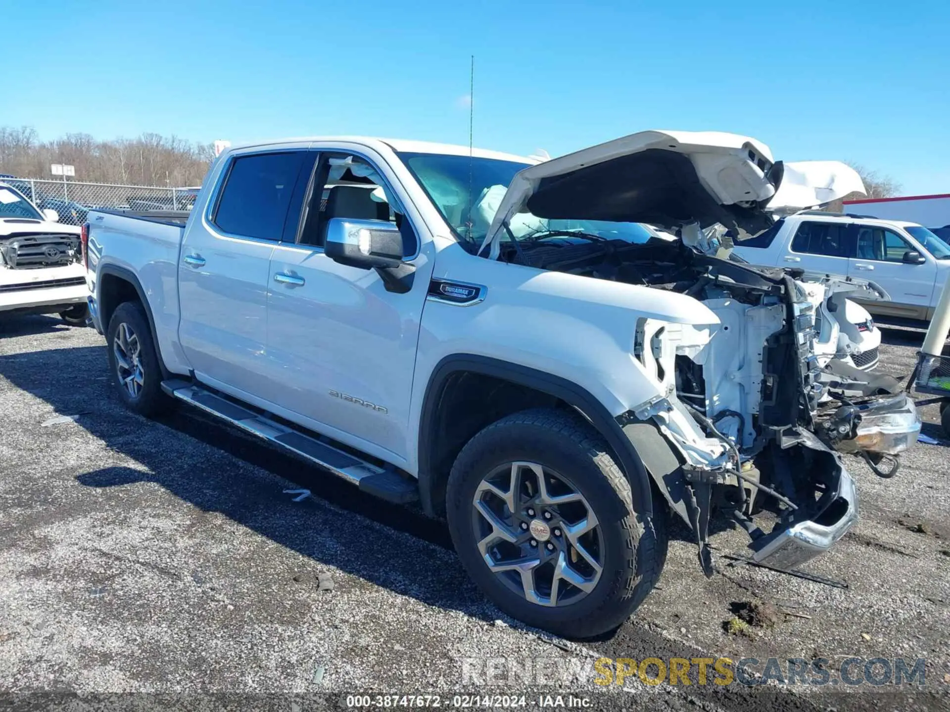 1 fotografías del automóvil dañado 1GTUUDE80PZ249576 GMC SIERRA 1500 2023