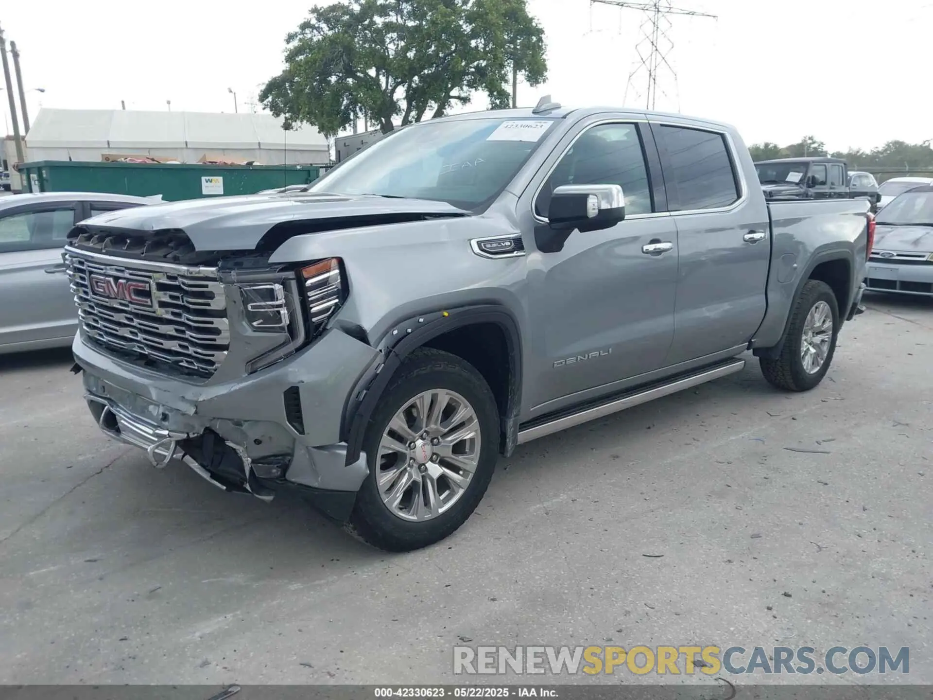 2 fotografías del automóvil dañado 1GTUUGED7PZ270231 GMC SIERRA 1500 2023