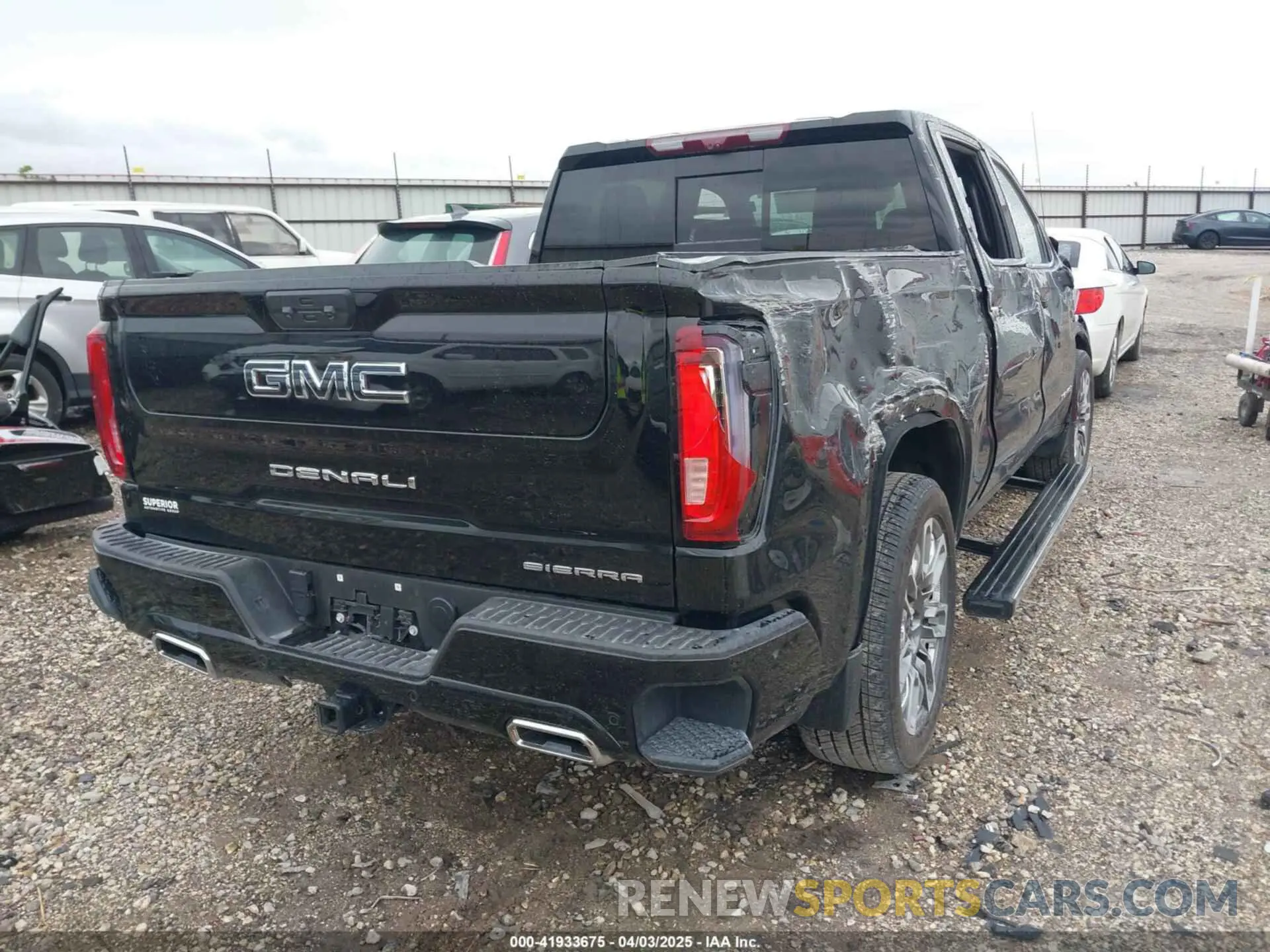 4 fotografías del automóvil dañado 1GTUUHEL3PZ268036 GMC SIERRA 1500 2023