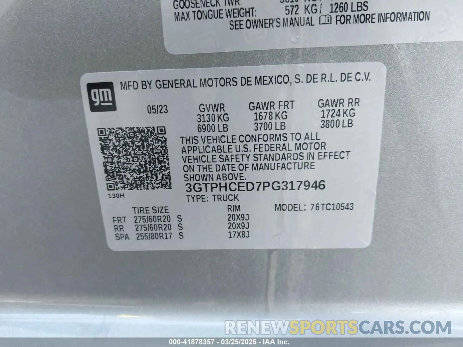 9 fotografías del automóvil dañado 3GTPHCED7PG317946 GMC SIERRA 1500 2023