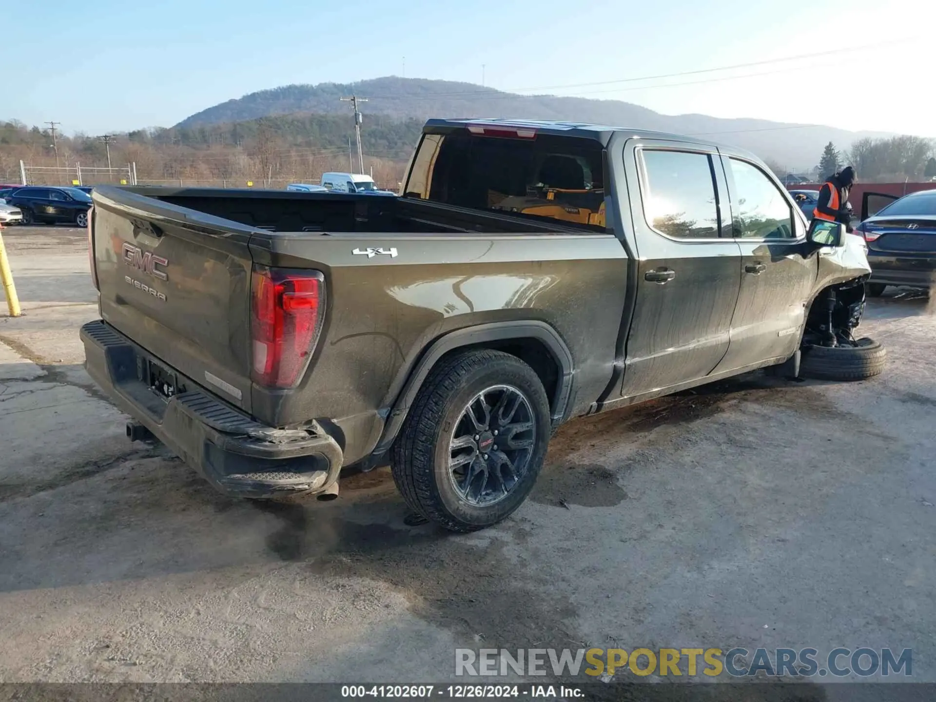 4 fotografías del automóvil dañado 1GTPUCEK5RZ223237 GMC SIERRA 1500 2024