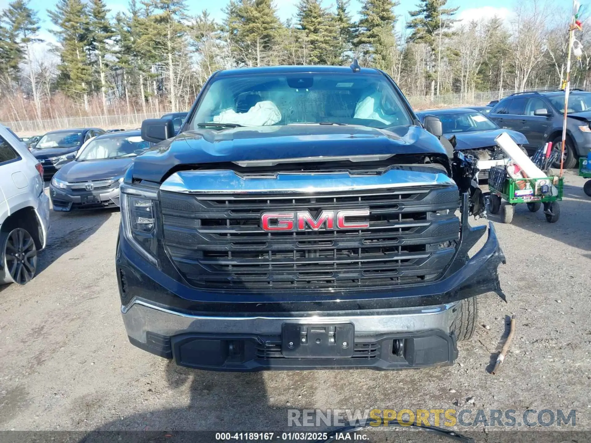 11 fotografías del automóvil dañado 1GTRUAEK3RZ270442 GMC SIERRA 1500 2024