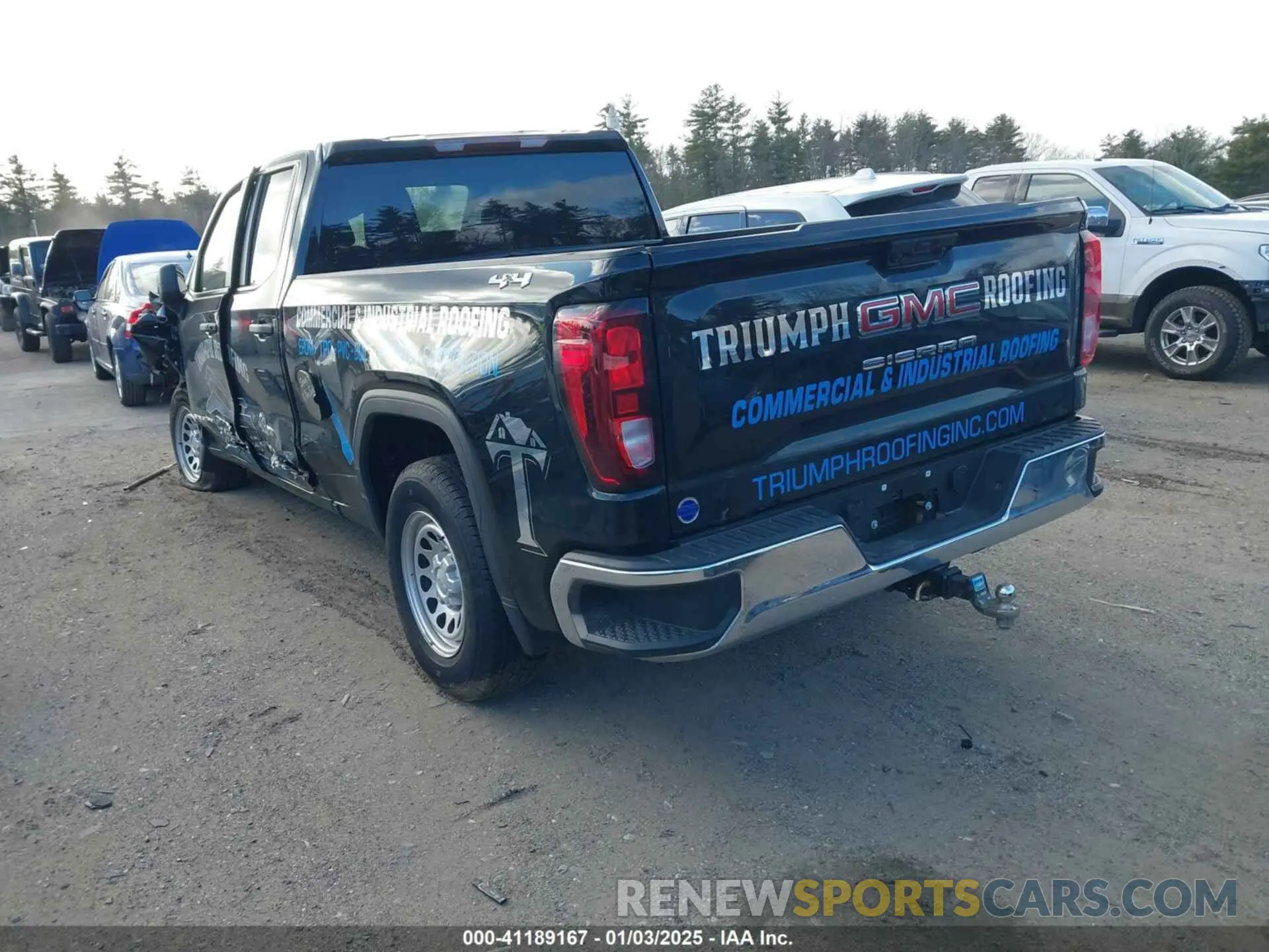 3 fotografías del automóvil dañado 1GTRUAEK3RZ270442 GMC SIERRA 1500 2024