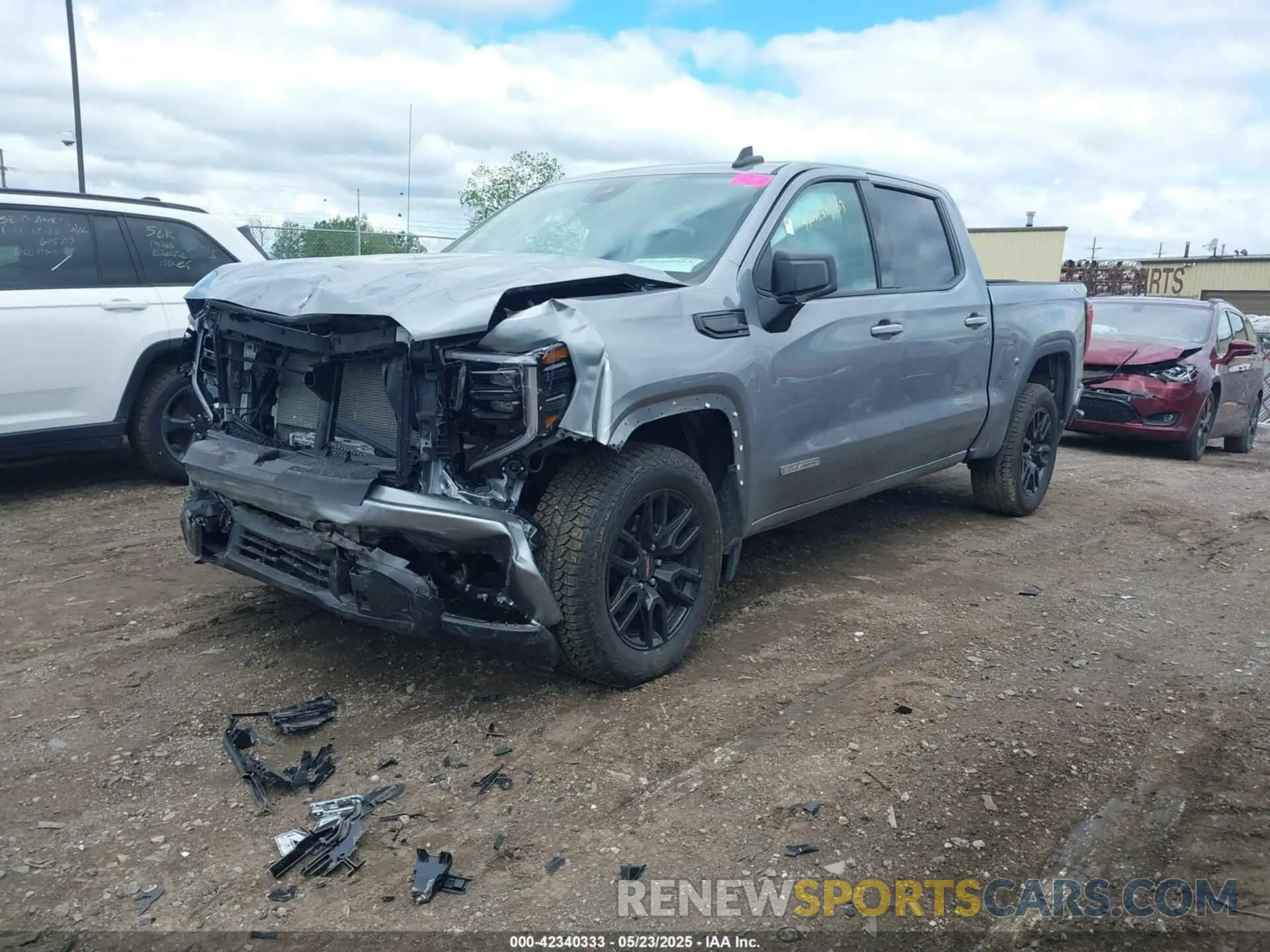 2 fotografías del automóvil dañado 3GTPUJEK1RG296707 GMC SIERRA 1500 2024
