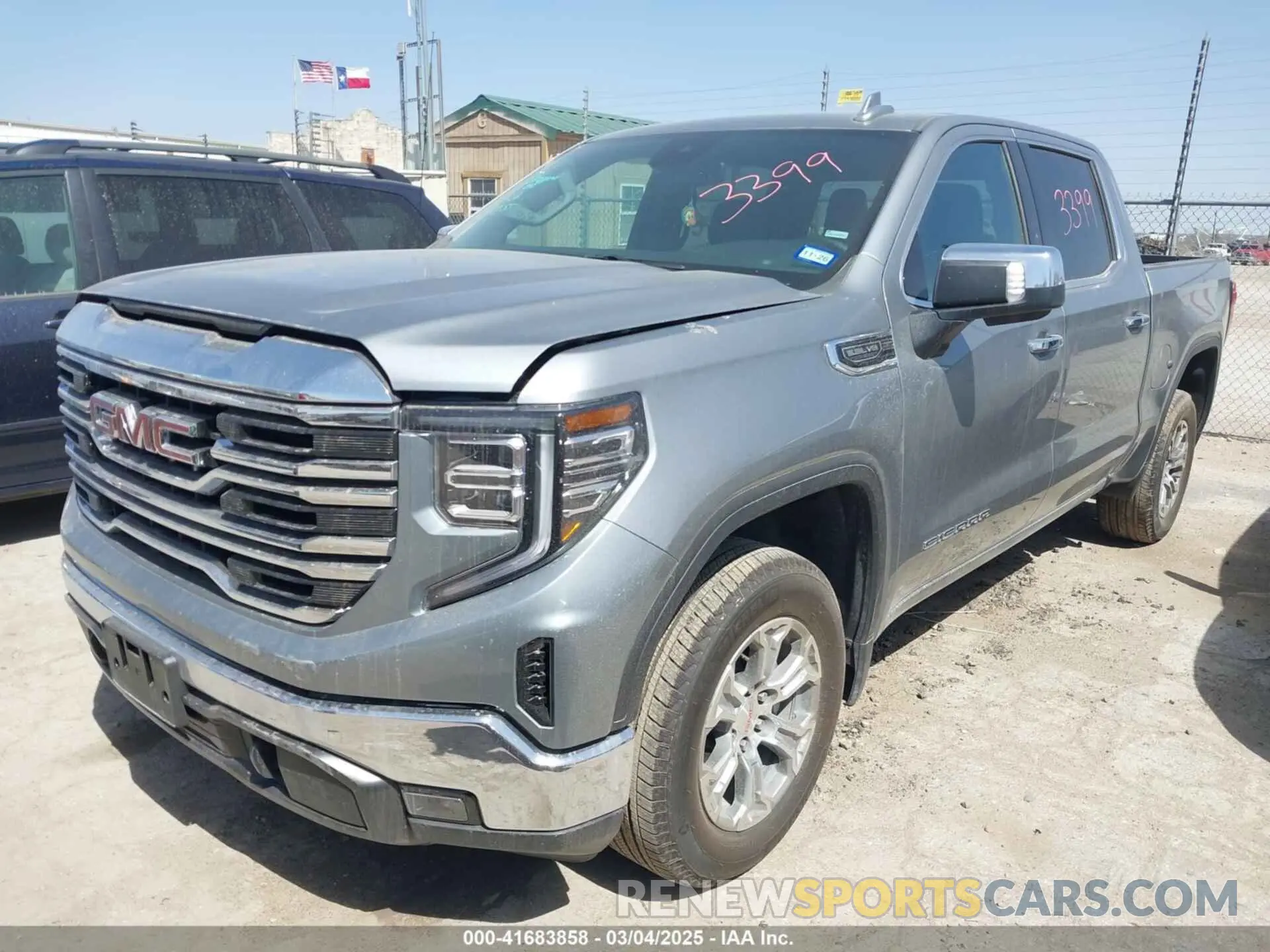 2 fotografías del automóvil dañado 3GTPHDED0SG200501 GMC SIERRA 1500 2025