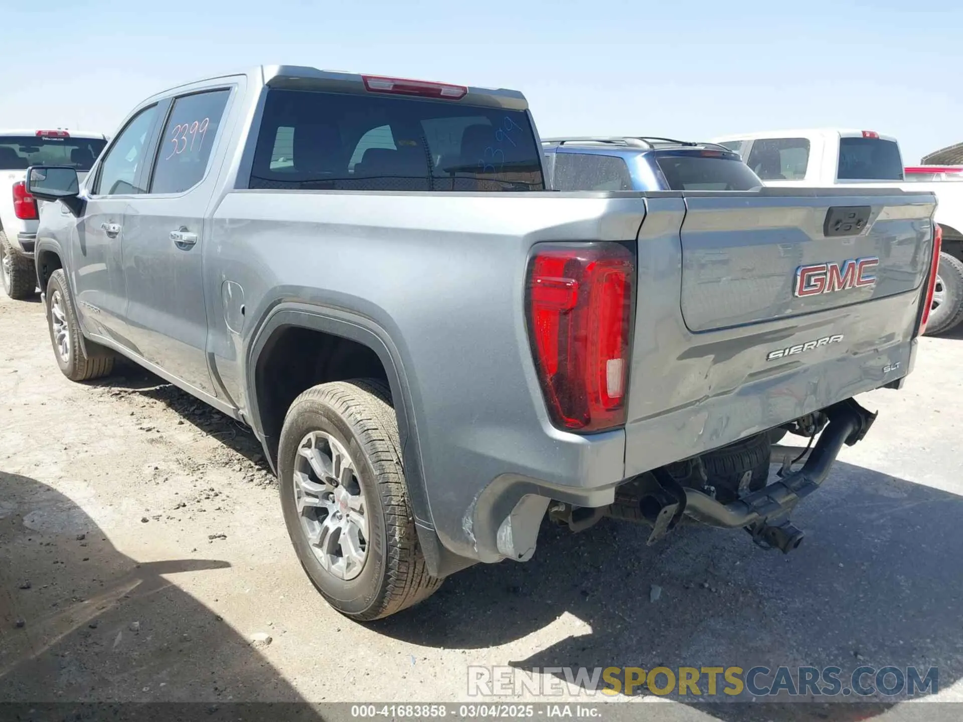 3 fotografías del automóvil dañado 3GTPHDED0SG200501 GMC SIERRA 1500 2025
