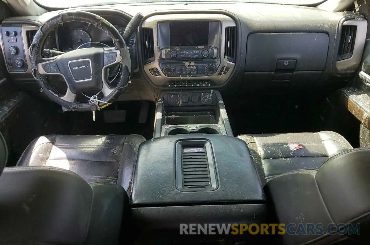 8 fotografías del automóvil dañado 1GT12SEY2KF106040 GMC SIERRA 2019