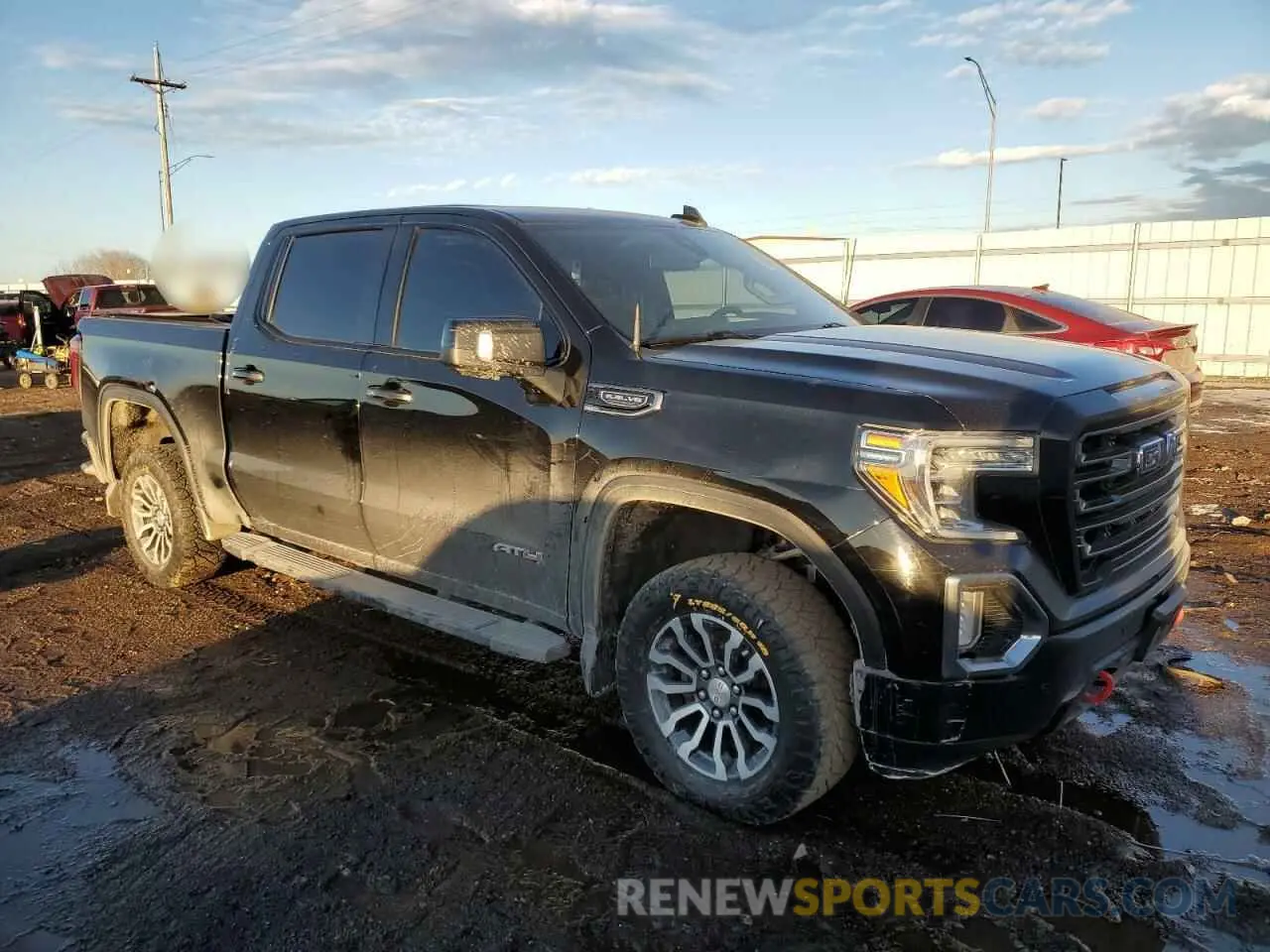 4 fotografías del automóvil dañado 1GTP9EED1KZ132969 GMC SIERRA 2019