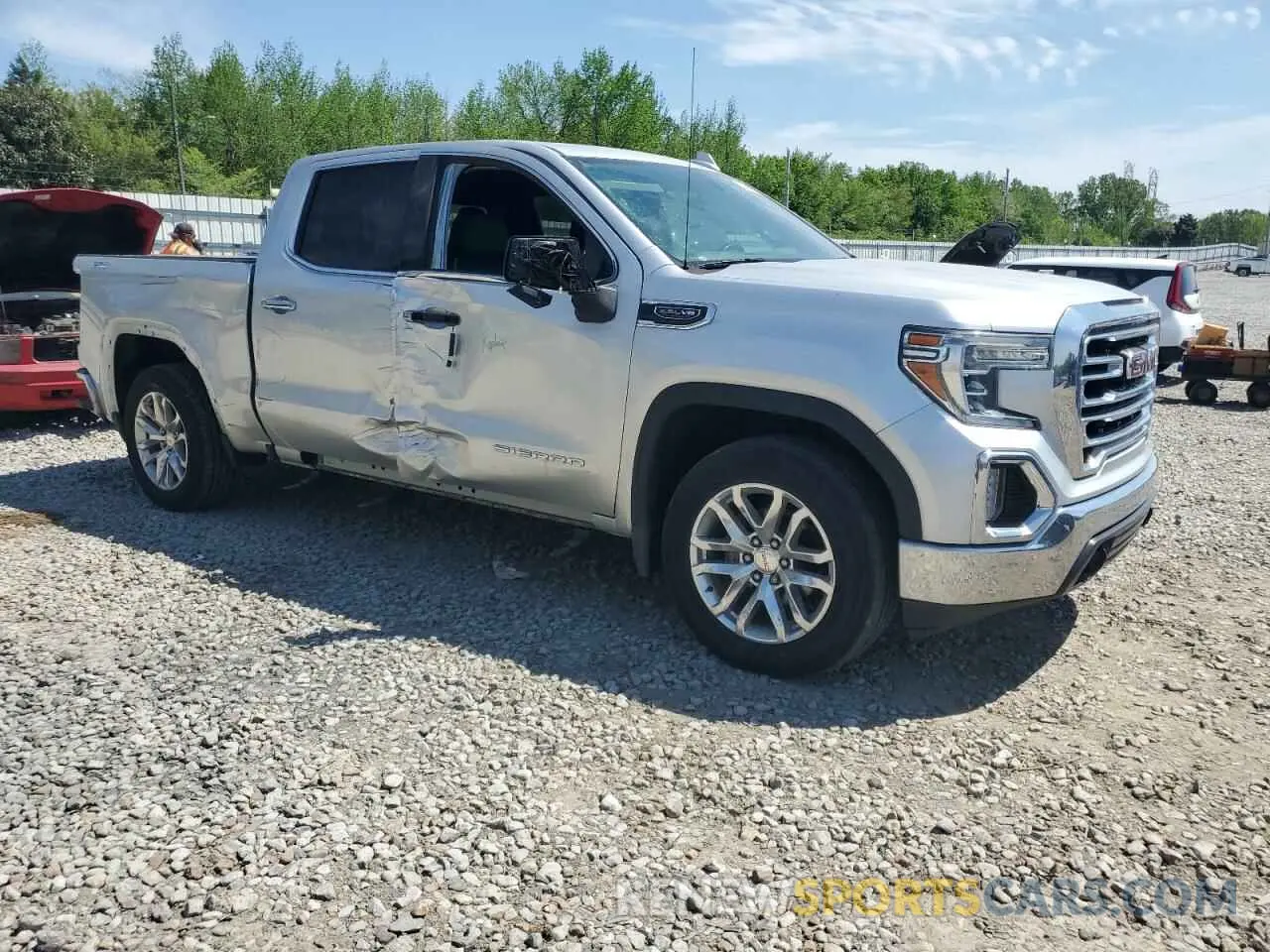 4 fotografías del automóvil dañado 3GTU9DED5KG238001 GMC SIERRA 2019
