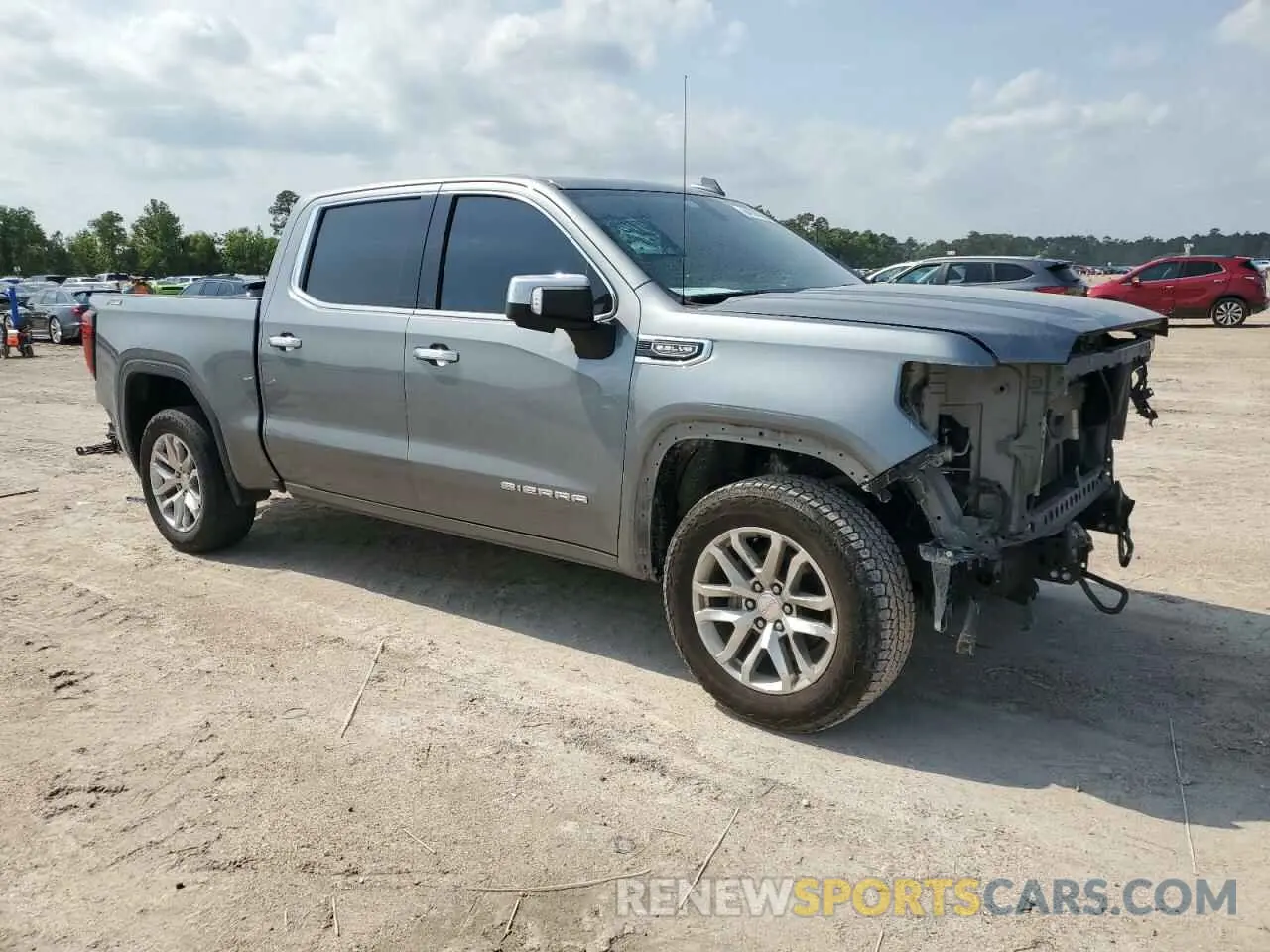 4 fotografías del automóvil dañado 3GTU9DED5KG263156 GMC SIERRA 2019
