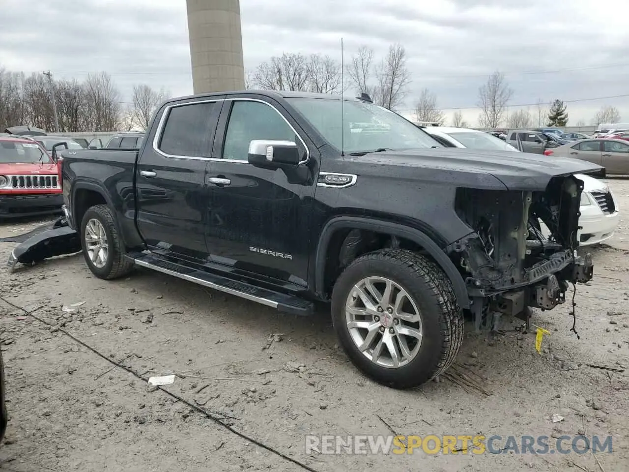 4 fotografías del automóvil dañado 3GTU9DED7KG205582 GMC SIERRA 2019
