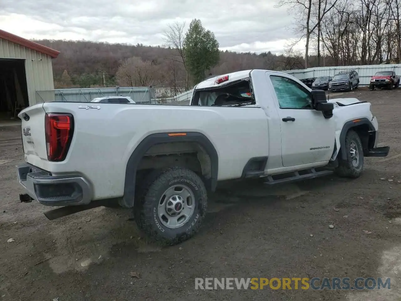 3 fotografías del automóvil dañado 1GT09LE78LF319578 GMC SIERRA 2020