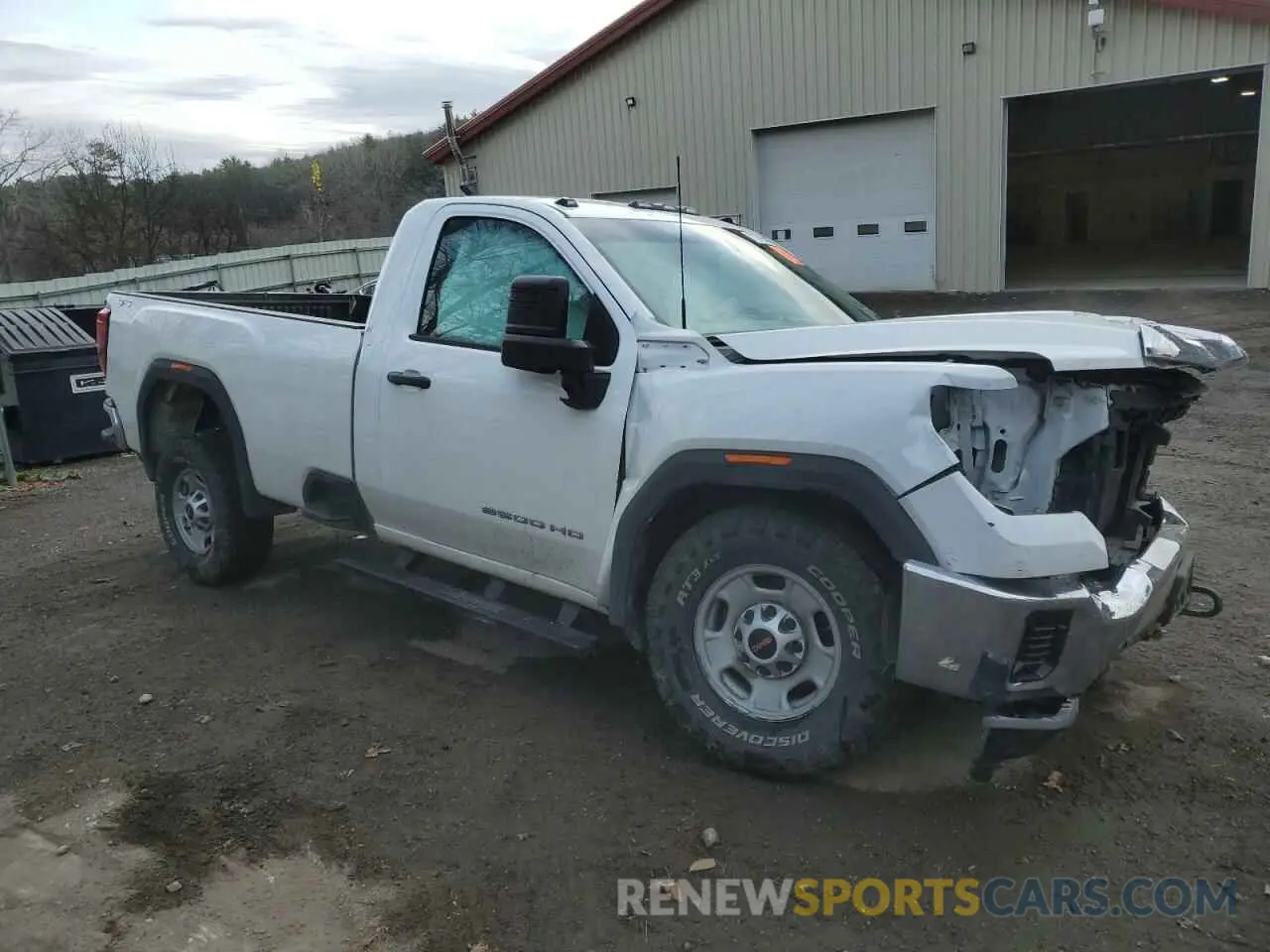 4 fotografías del automóvil dañado 1GT09LE78LF319578 GMC SIERRA 2020