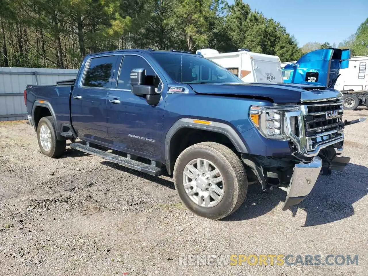 4 fotografías del automóvil dañado 1GT49NEY2LF161437 GMC SIERRA 2020