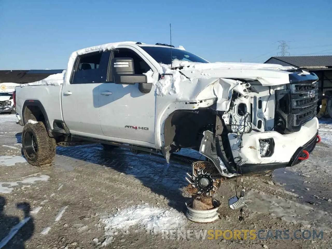 4 fotografías del automóvil dañado 1GT49PEY5LF223859 GMC SIERRA 2020