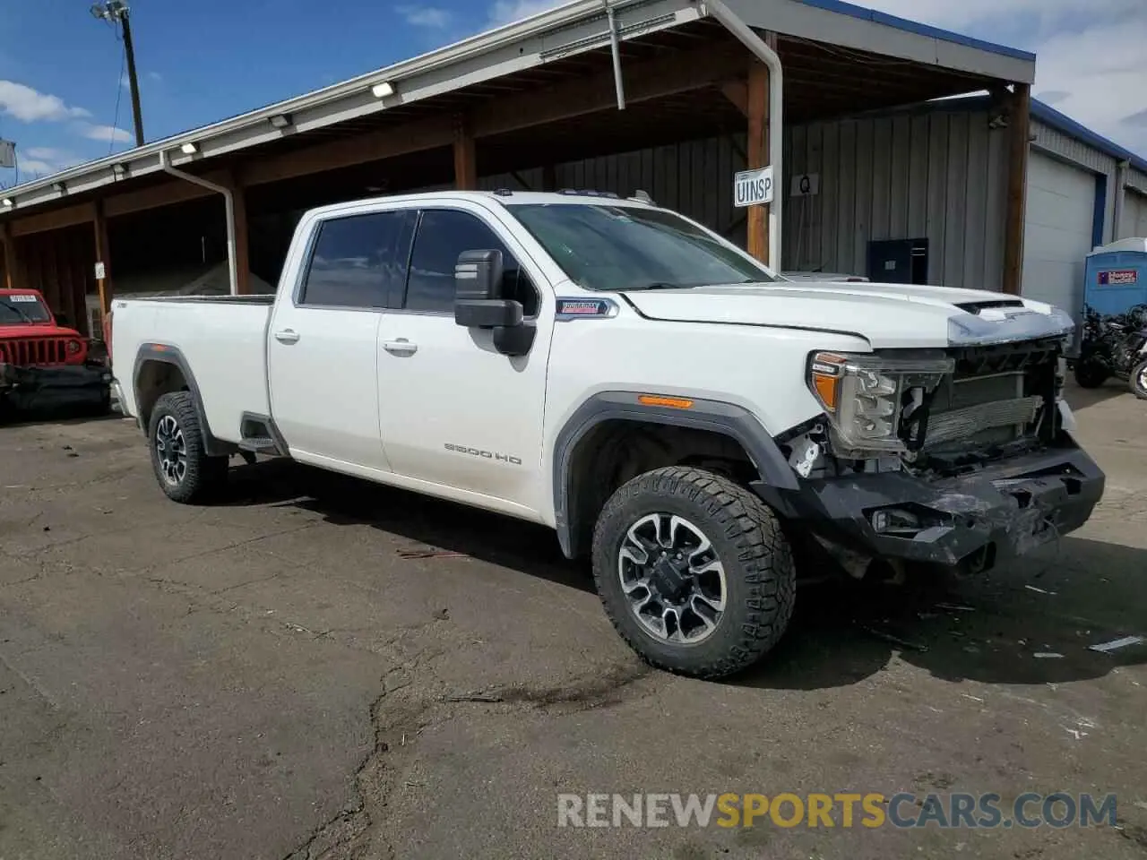 4 fotografías del automóvil dañado 1GT49TEY3LF217048 GMC SIERRA 2020