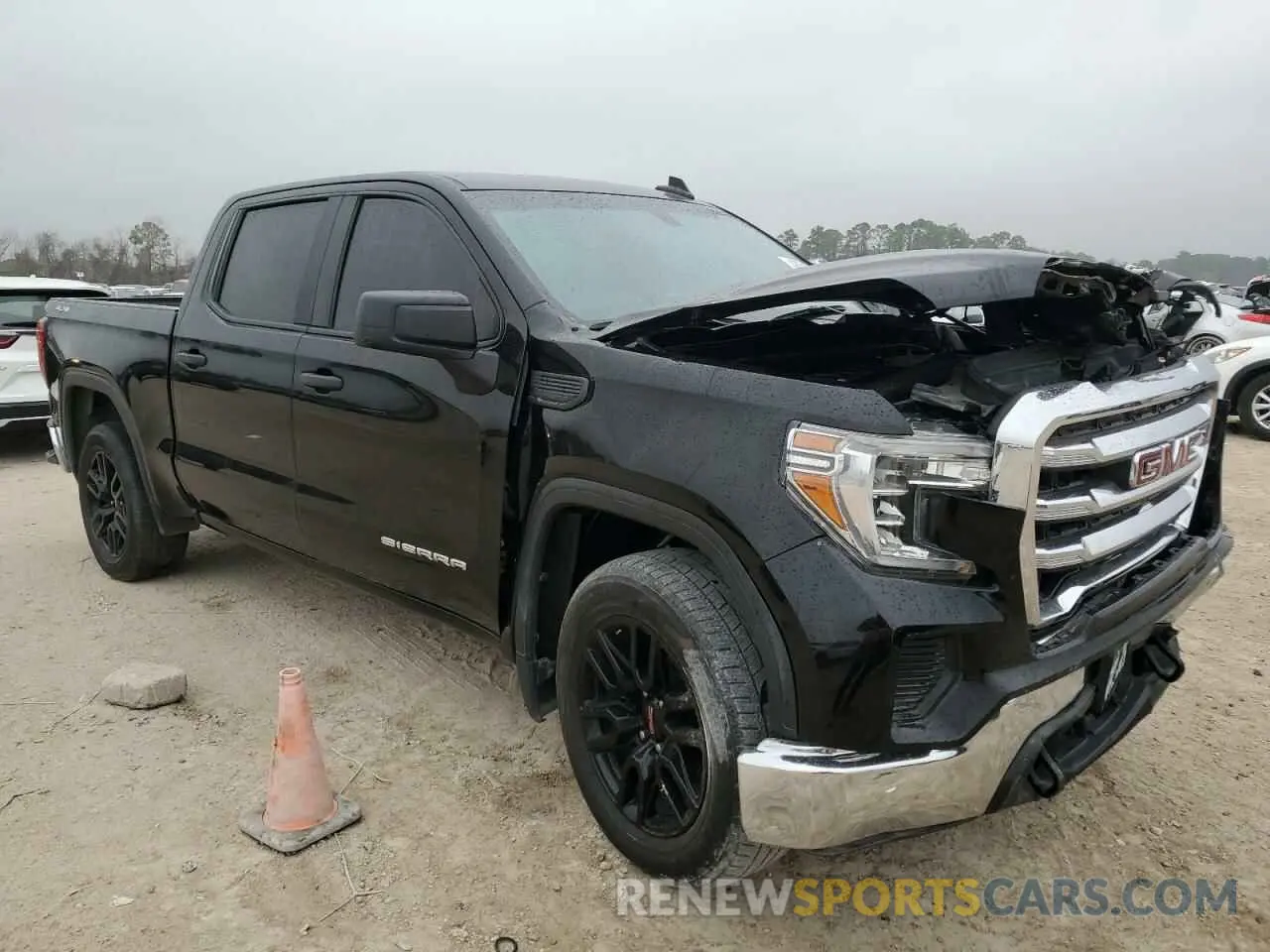 4 fotografías del automóvil dañado 1GTP9AEK6LZ297490 GMC SIERRA 2020