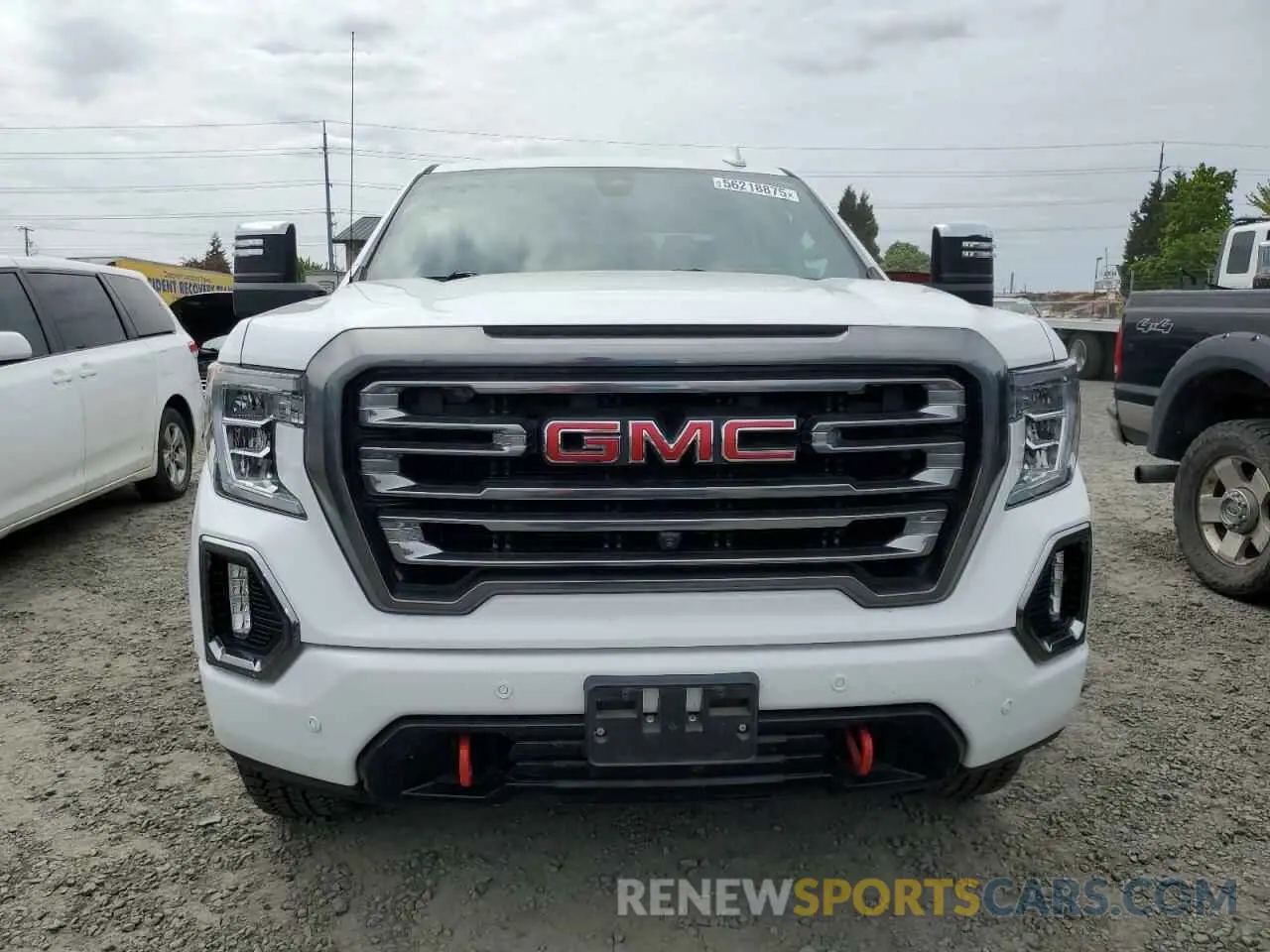 5 fotografías del automóvil dañado 1GTP9EEL5LZ210176 GMC SIERRA 2020