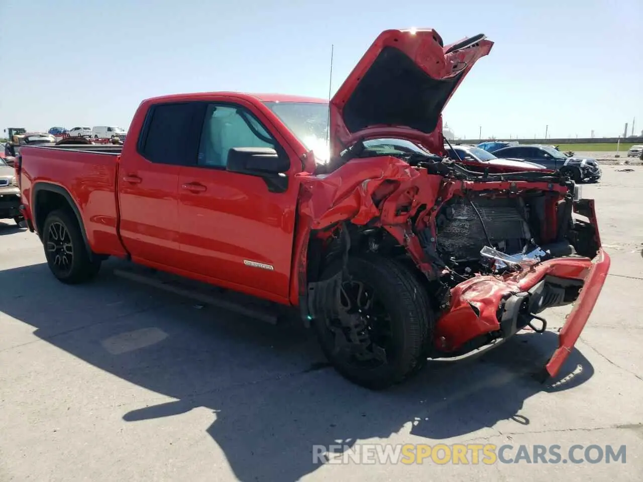 4 fotografías del automóvil dañado 1GTR8CED3LZ238048 GMC SIERRA 2020