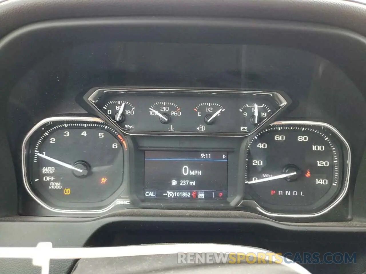9 fotografías del automóvil dañado 1GTR9CED6LZ291274 GMC SIERRA 2020