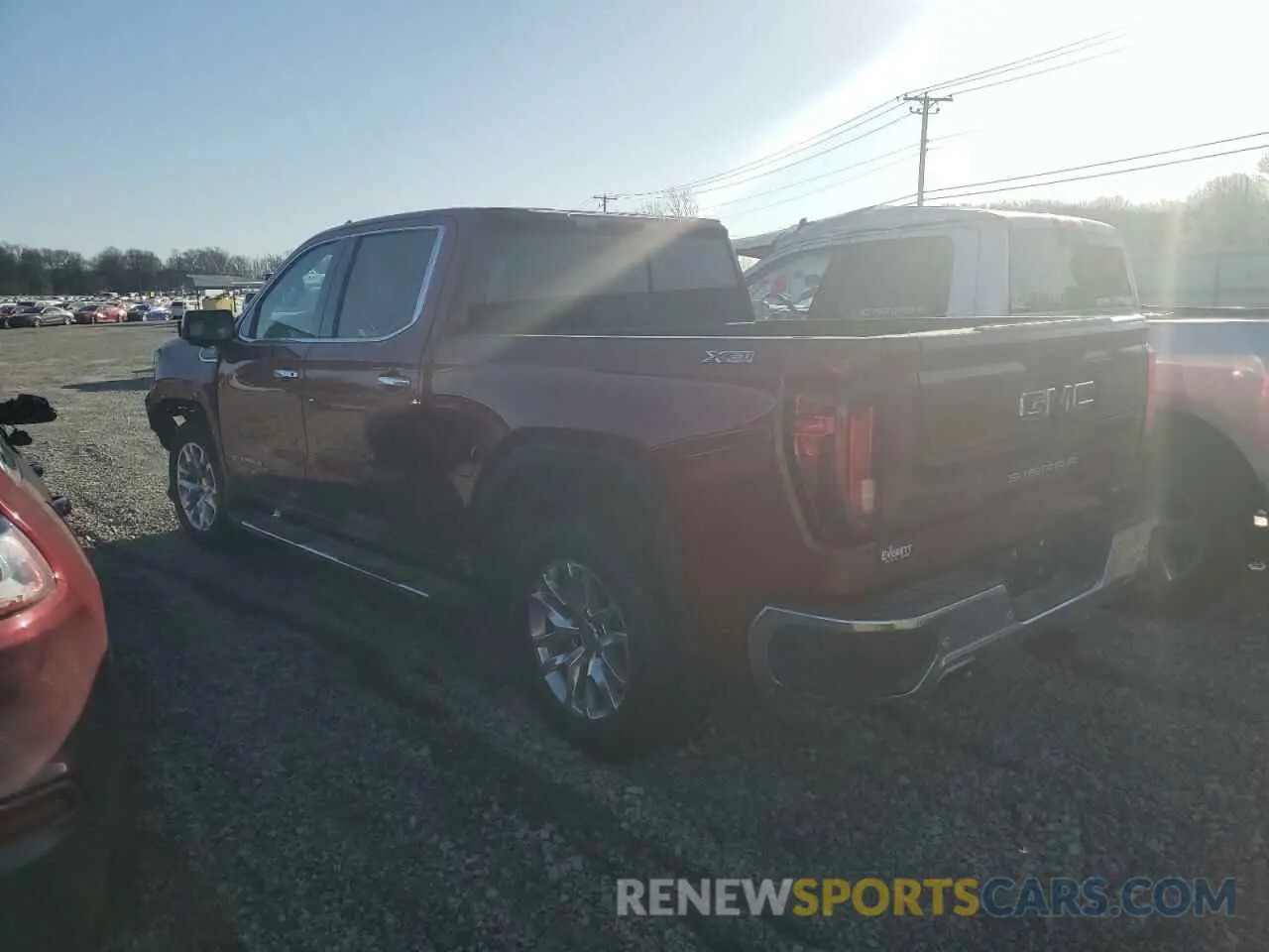 2 fotografías del automóvil dañado 1GTU9DED8LZ298596 GMC SIERRA 2020