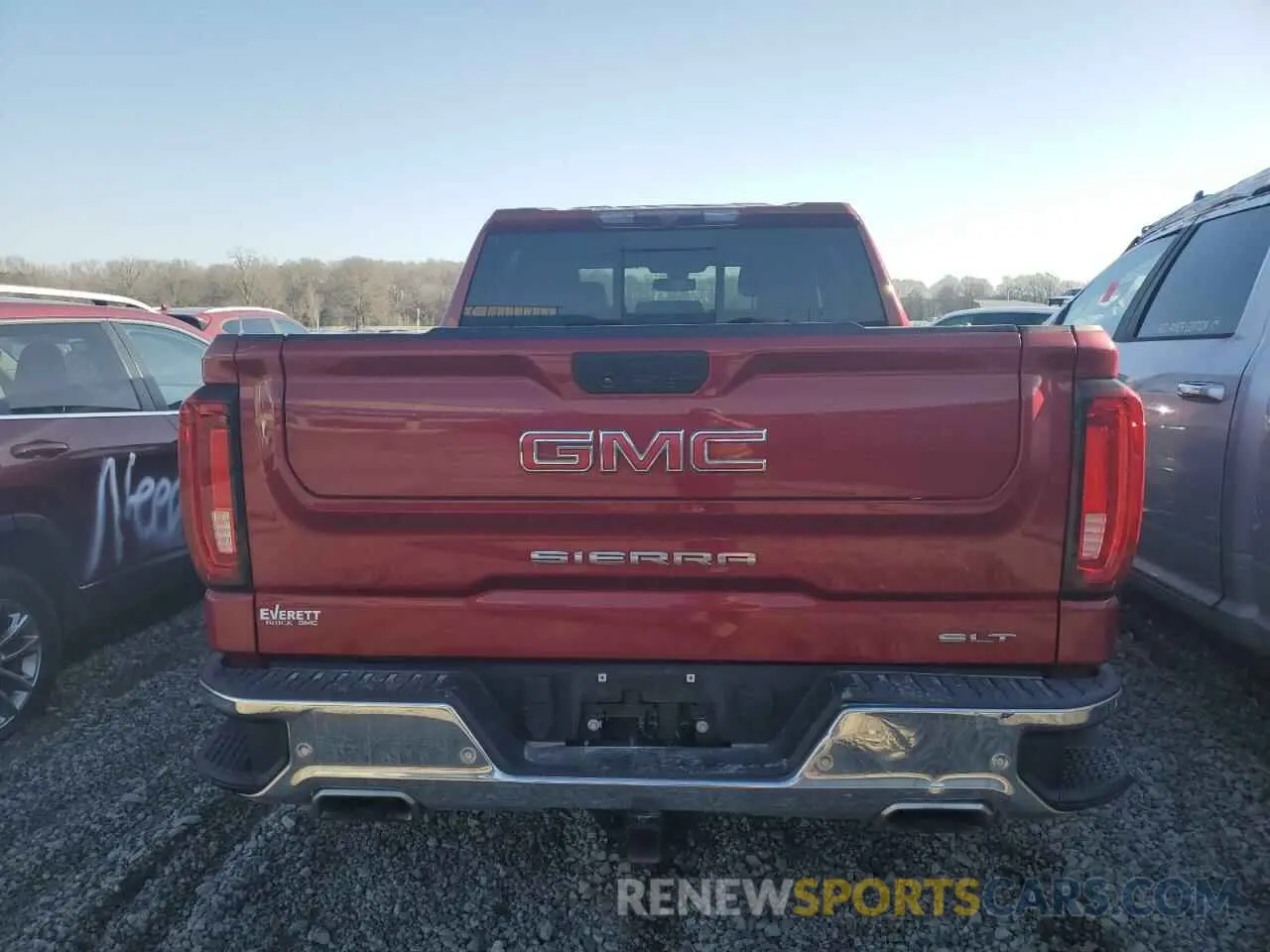 6 fotografías del automóvil dañado 1GTU9DED8LZ298596 GMC SIERRA 2020