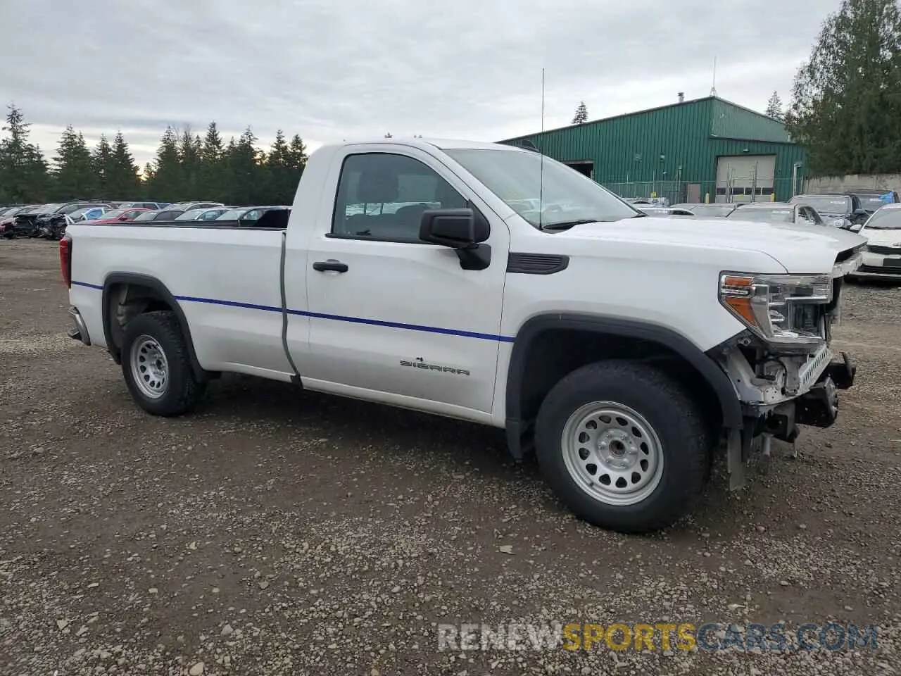 4 fotografías del automóvil dañado 3GTN8AEH5LG223380 GMC SIERRA 2020