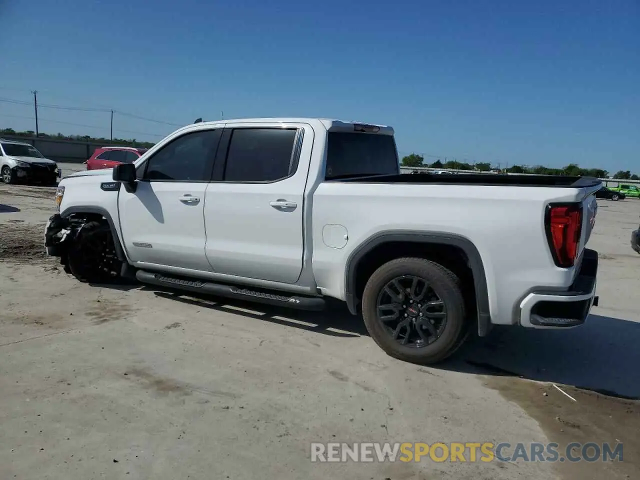 2 fotografías del automóvil dañado 3GTP8CED6LG225141 GMC SIERRA 2020