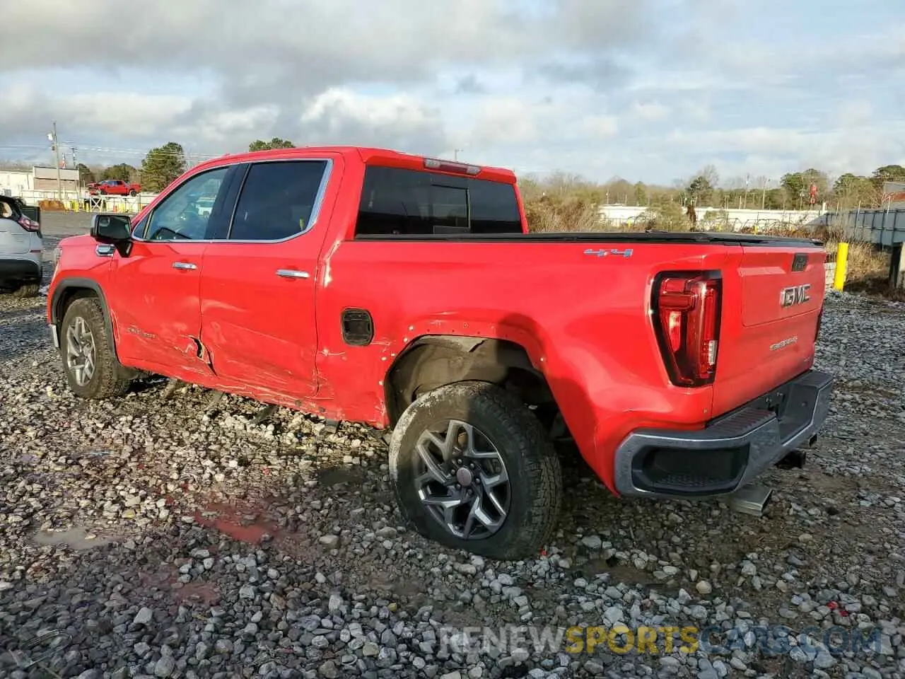2 fotografías del automóvil dañado 3GTU9DED1LG273071 GMC SIERRA 2020