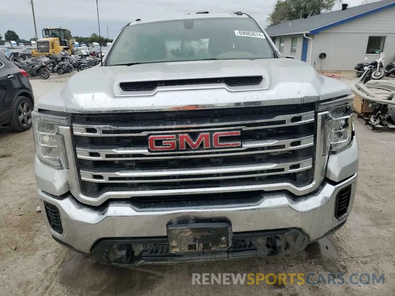 5 fotografías del automóvil dañado 1GT19MEY5MF101229 GMC SIERRA 2021