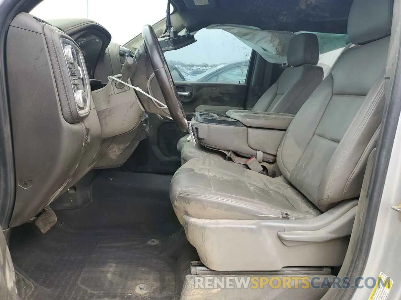 7 fotografías del automóvil dañado 1GT19MEY5MF101229 GMC SIERRA 2021