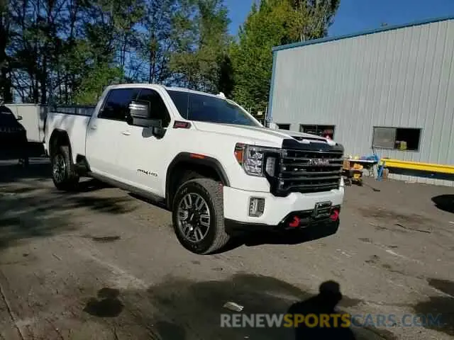 12 fotografías del automóvil dañado 1GT49PEY5MF319783 GMC SIERRA 2021