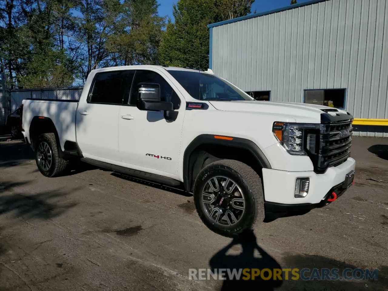 4 fotografías del automóvil dañado 1GT49PEY5MF319783 GMC SIERRA 2021