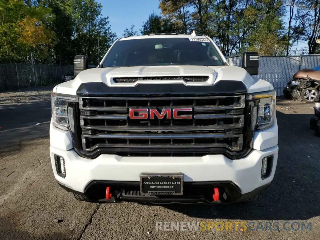 5 fotografías del automóvil dañado 1GT49PEY5MF319783 GMC SIERRA 2021