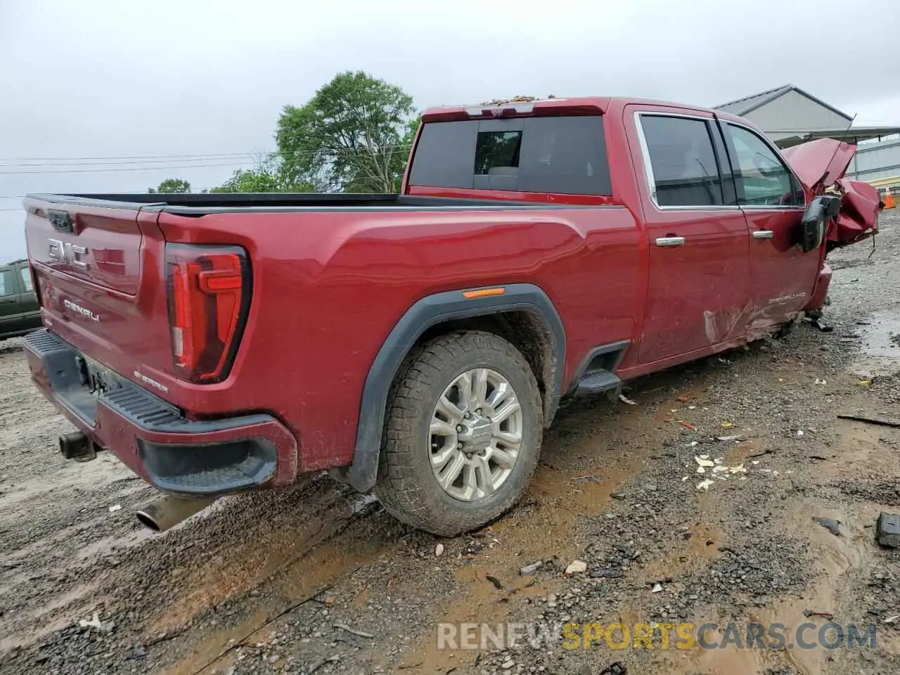 3 fotografías del automóvil dañado 1GT49RE78MF183927 GMC SIERRA 2021
