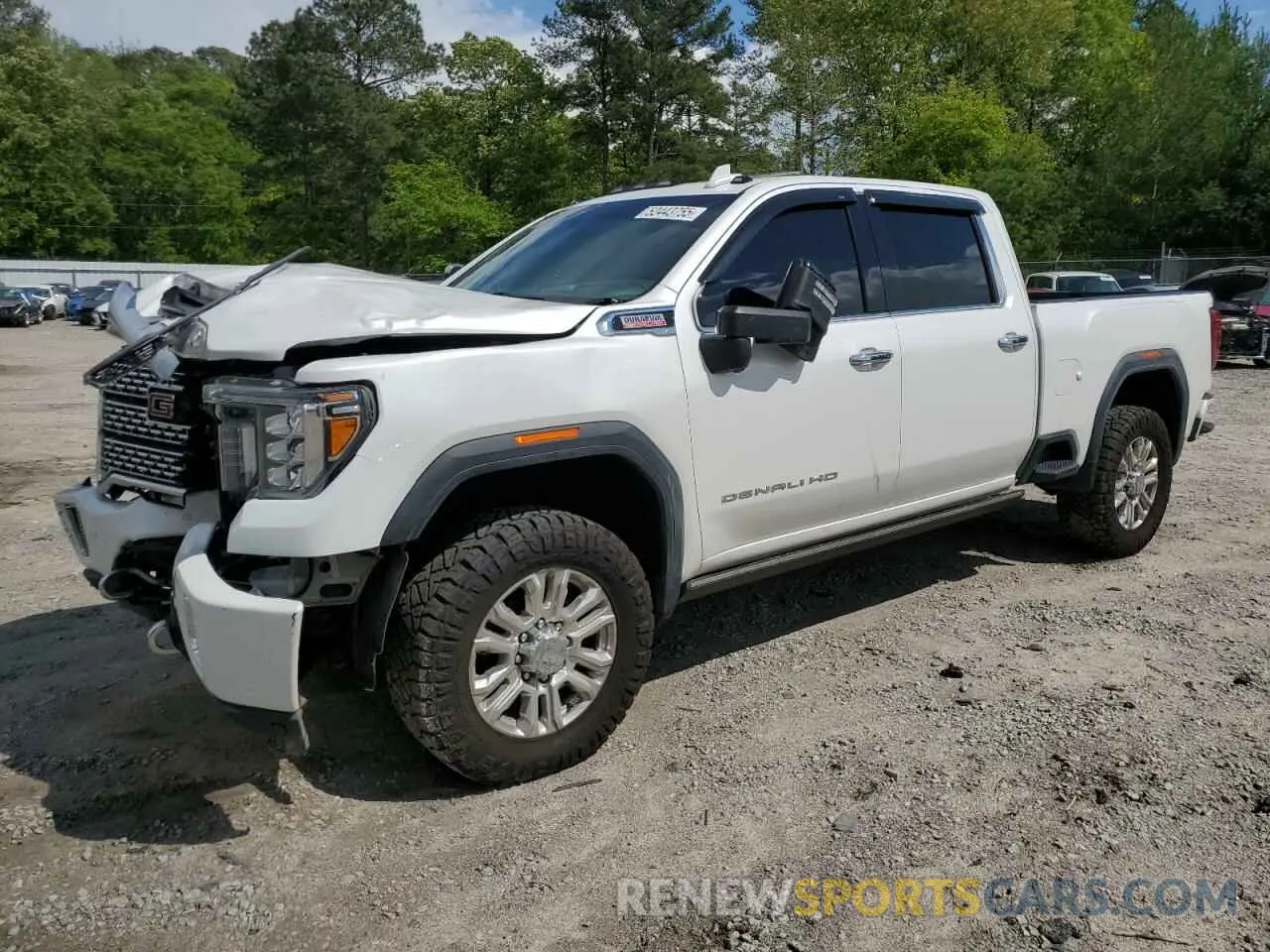 1 fotografías del automóvil dañado 1GT49REY5MF105002 GMC SIERRA 2021