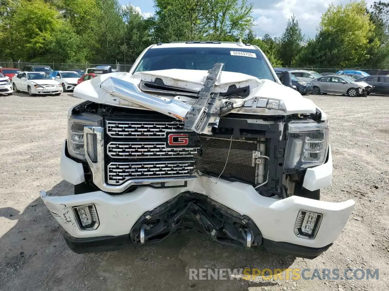 5 fotografías del automóvil dañado 1GT49REY5MF105002 GMC SIERRA 2021