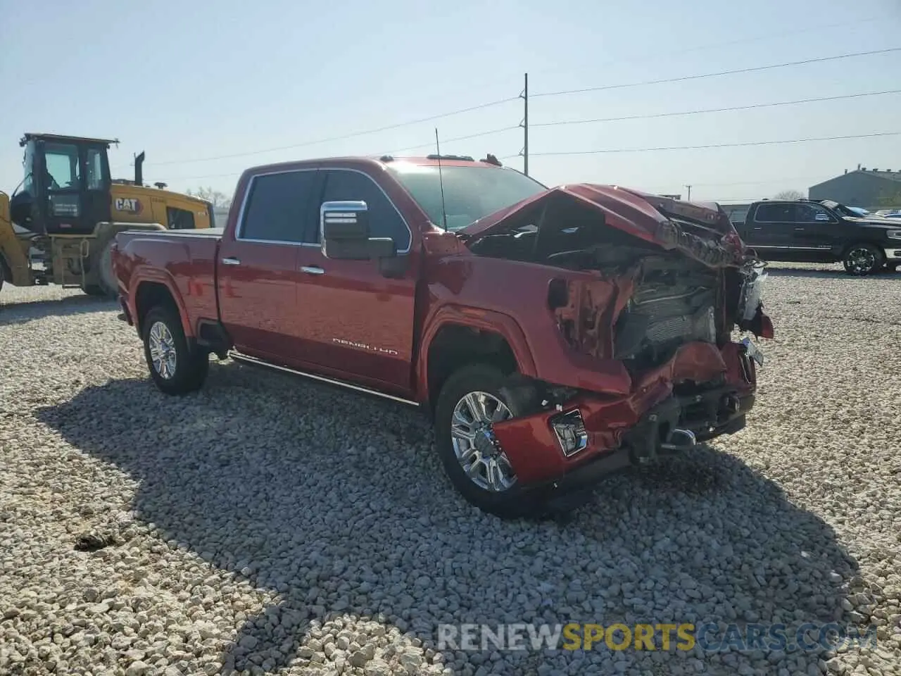 4 fotografías del automóvil dañado 1GT49REY5MF313266 GMC SIERRA 2021