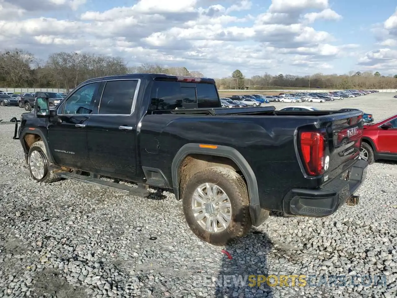 2 fotografías del automóvil dañado 1GT49REY7MF160745 GMC SIERRA 2021