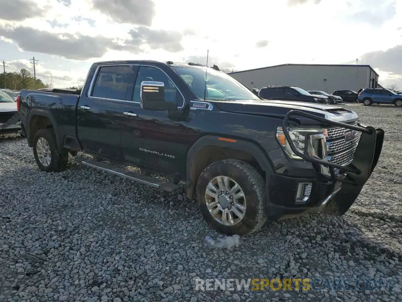 4 fotografías del automóvil dañado 1GT49REY7MF160745 GMC SIERRA 2021
