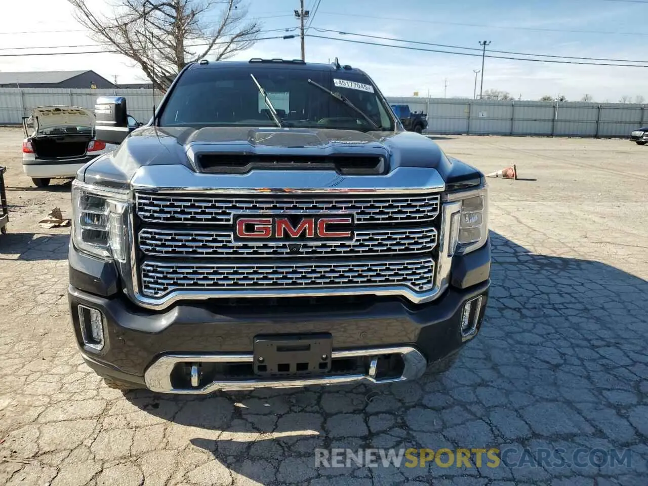 5 fotografías del automóvil dañado 1GT49REY8MF122313 GMC SIERRA 2021