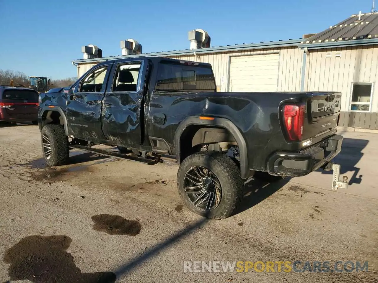 2 fotografías del automóvil dañado 1GT49REYXMF267854 GMC SIERRA 2021