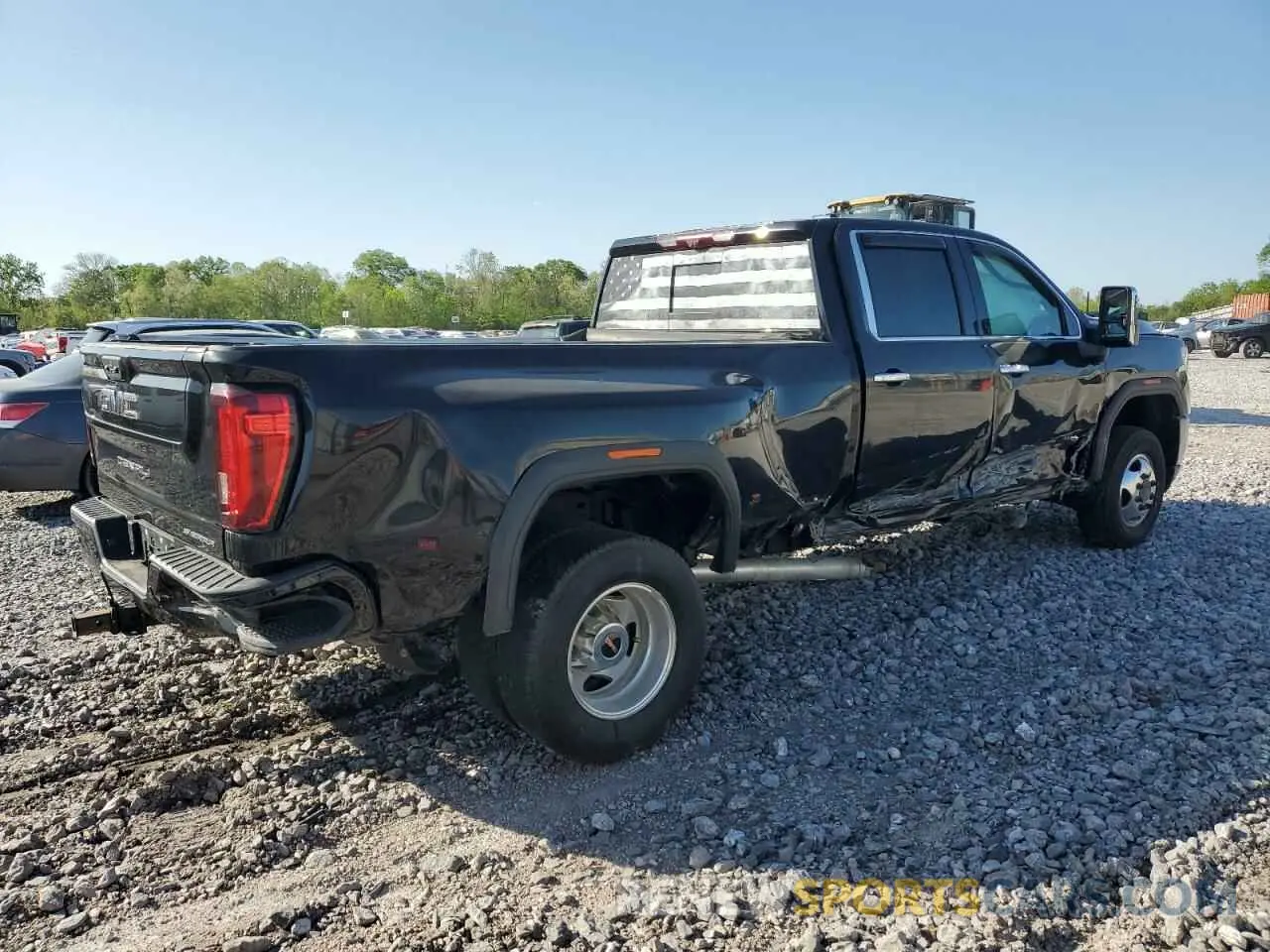 3 fotografías del automóvil dañado 1GT49WEY2MF108826 GMC SIERRA 2021