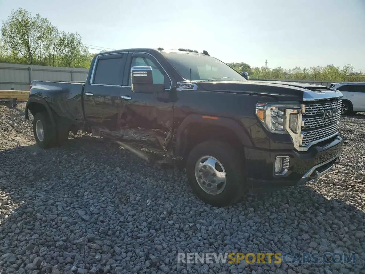 4 fotografías del automóvil dañado 1GT49WEY2MF108826 GMC SIERRA 2021