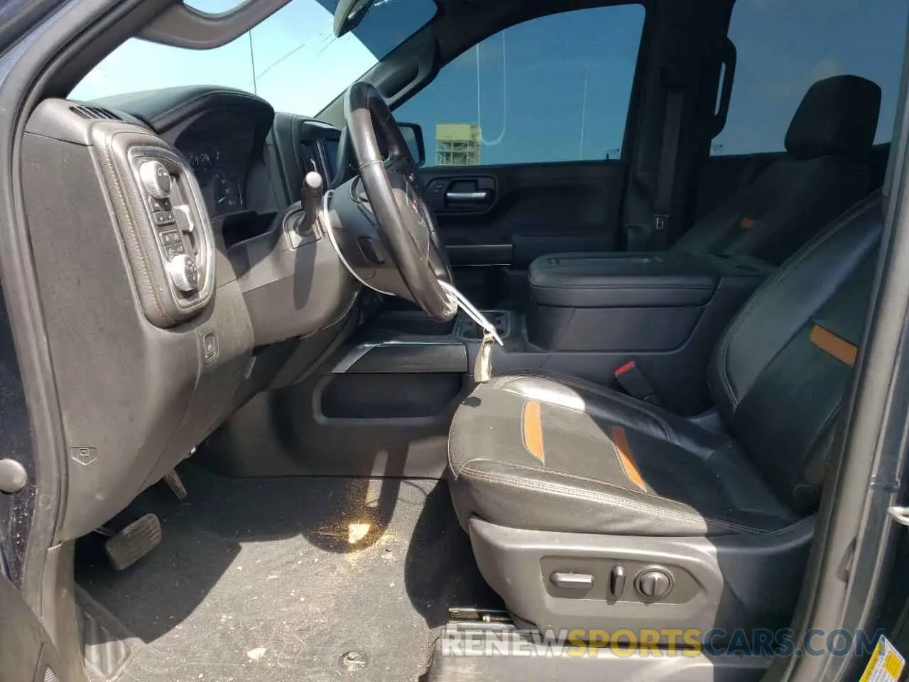 7 fotografías del automóvil dañado 1GTP9EEDXMZ198486 GMC SIERRA 2021
