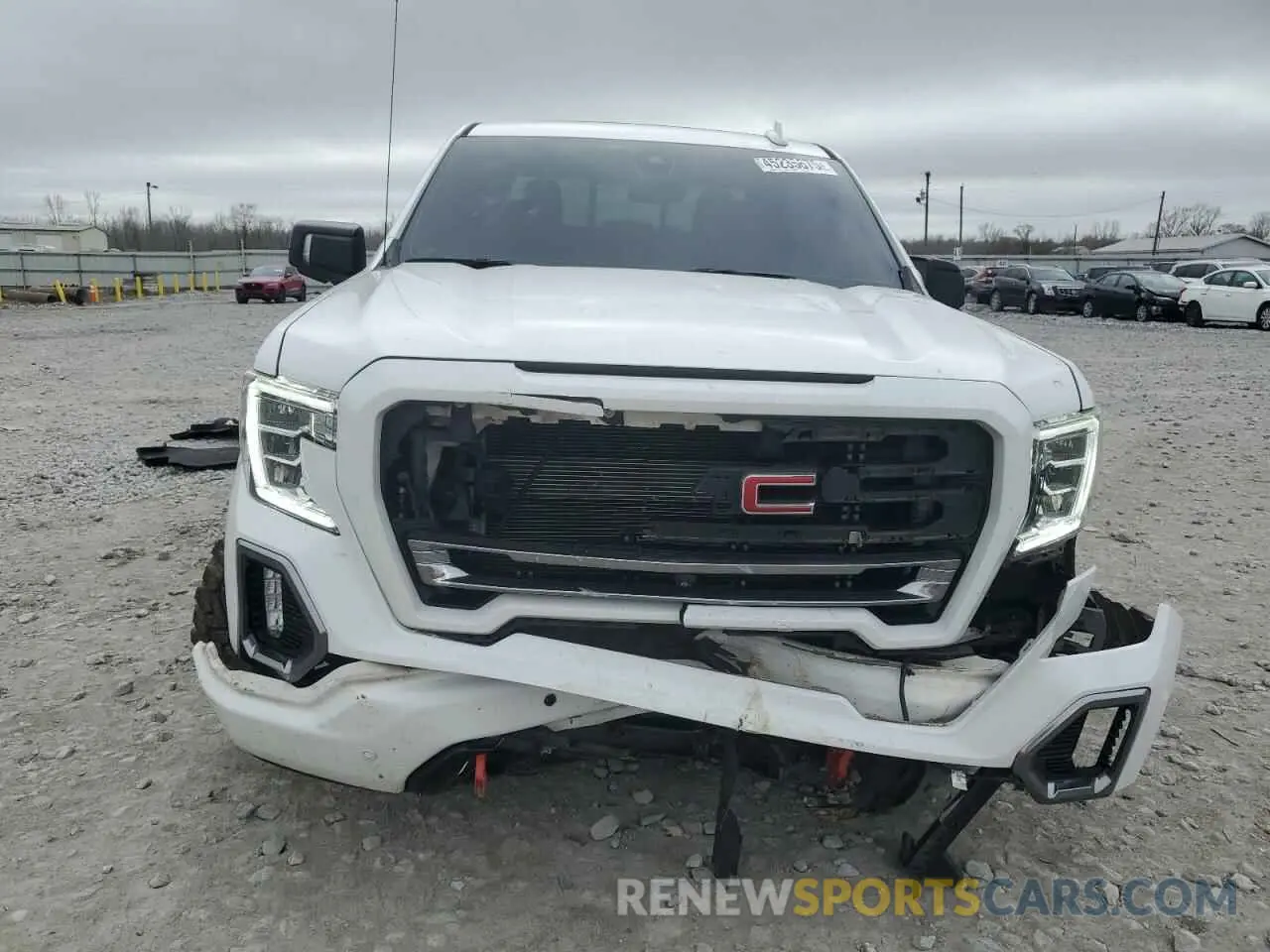 5 fotografías del automóvil dañado 1GTP9EEL0MZ150146 GMC SIERRA 2021