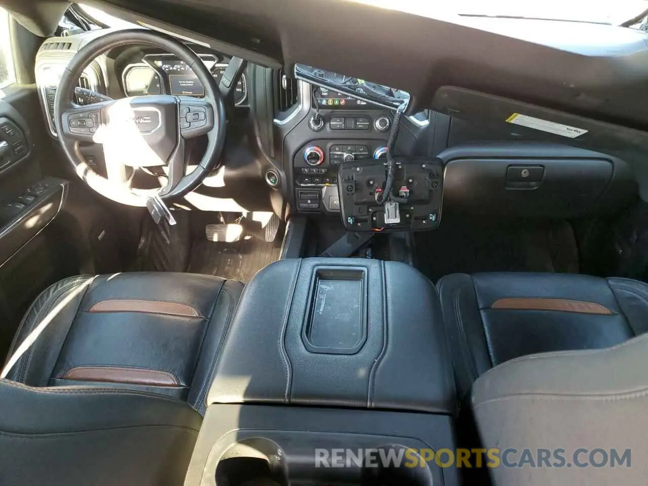 8 fotografías del automóvil dañado 1GTP9EEL0MZ209843 GMC SIERRA 2021