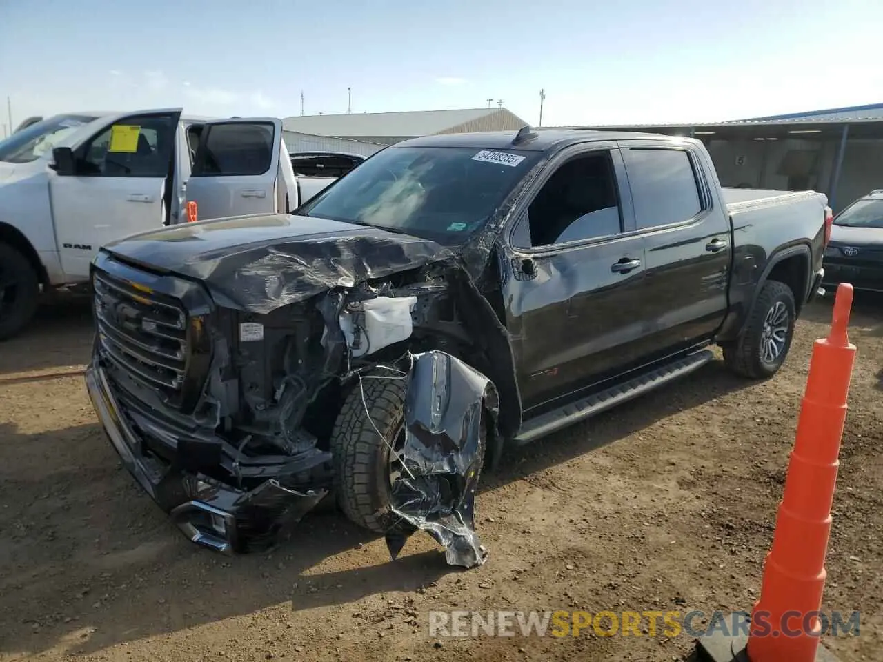 1 fotografías del automóvil dañado 1GTP9EEL6MZ277760 GMC SIERRA 2021